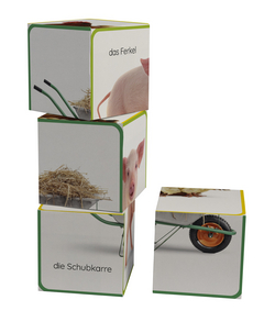 Innenansicht 1 zum Buch Erstes Lernen Würfelpuzzle. Bauernhof