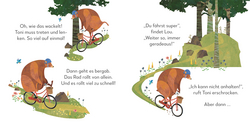 Innenansicht 2 zum Buch Toni & Lou. Toni lernt Rad fahren