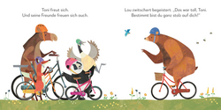 Innenansicht 4 zum Buch Toni & Lou. Toni lernt Rad fahren