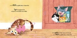 Innenansicht 1 zum Buch Miau, MIAUUU! Wer ist die größte Katze im Buch?